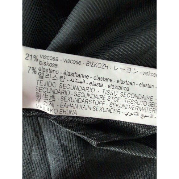 Zara Basic Blazer Womens Extra Small Black Velvet Jacket - Picture 9 of 9